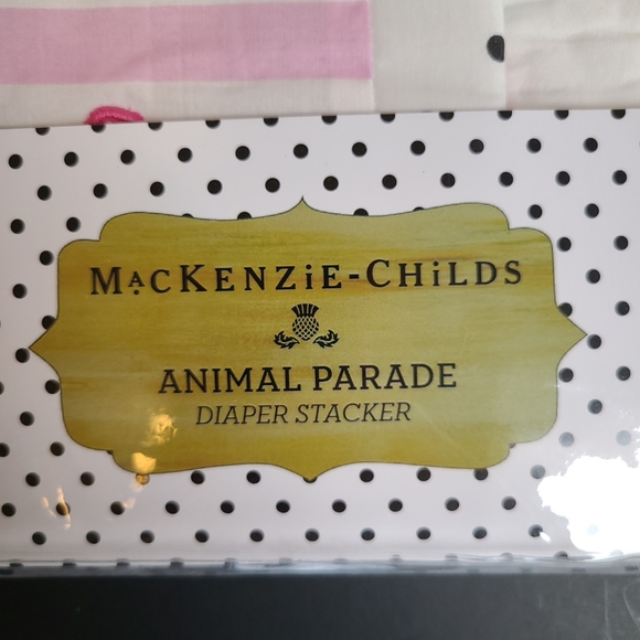 MacKenzie Childs Animal Parade Baby Diaper Stacker No Tags/New in Package - Picture 2 of 8